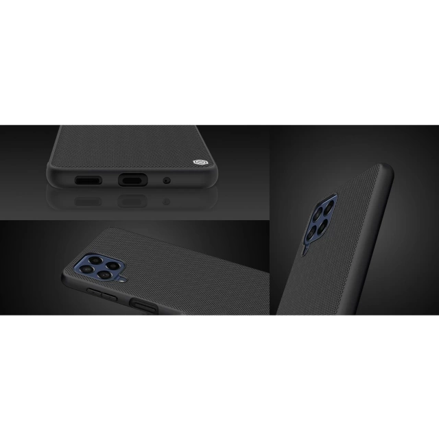 Nillkin Textured Case Strapazierfähige, verstärkte Hülle mit Gelrahmen und Nylon auf der Rückseite Samsung Galaxy M53 5G schwarz
