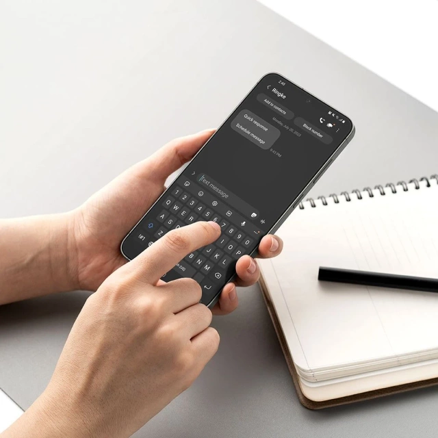 Tempered Glass for Samsung Galaxy S25 Ringke Easy Slide 2-Pack Clear 9H