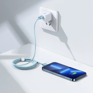 Baseus Crystal Shine Series USB Type C - Lightning Kabel Schnellladung Power Delivery 20W 1.2m blau (CAJY001303)