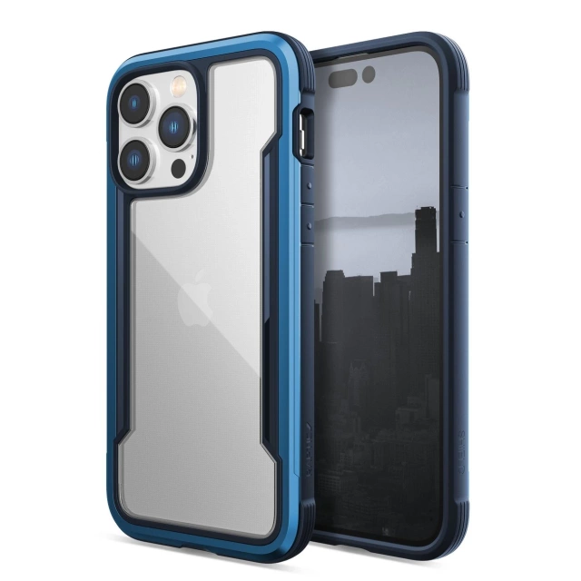 Raptic Shield Case for iPhone 14 Pro Max blue armored case