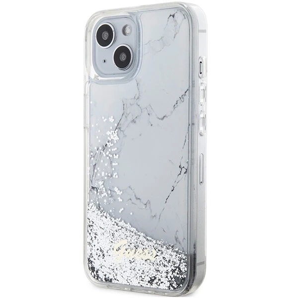 Etui Guess GUHCP14SLCSGSGH do iPhone 14 6.1" hardcase Liquid Glitter Marble