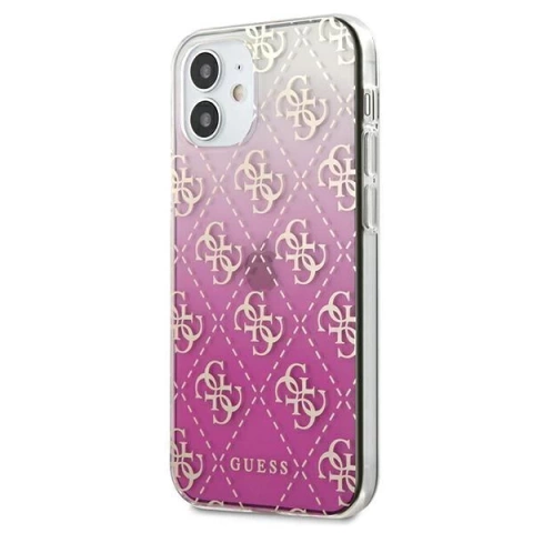 Guess GUHCP12SPCU4GGPI iPhone 12 mini 5,4" růžové / růžové pevné pouzdro 4G Gradient