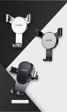 UGREEN gravitačný držiak do auta na vetranie sivý (50564)