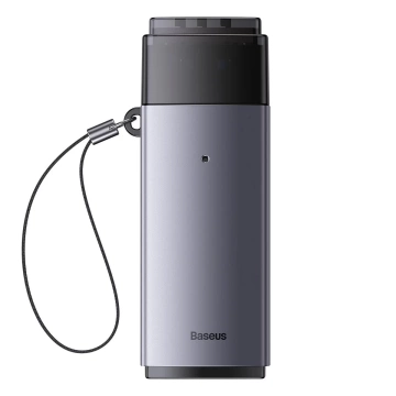 Baseus Lite Series adaptér SD / TF USB čítačka kariet sivá (WKQX060013)