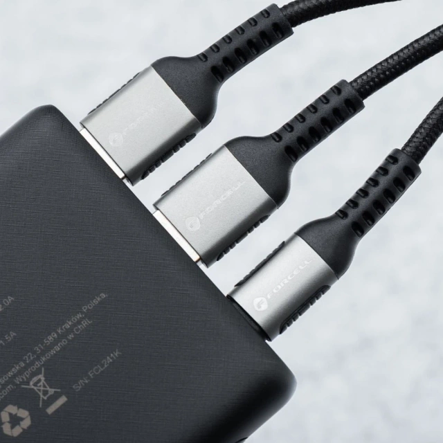 Зовнішній акумулятор Forcell F-Energy P10K2 10000mAh PD 22,5W QC3.0 чорний