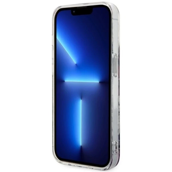 Guess GUHMP14LHCFWSP puzdro na telefón pre Apple iPhone 14 Pro 6,1" ružovo-ružové pevné puzdro Flower MagSafe