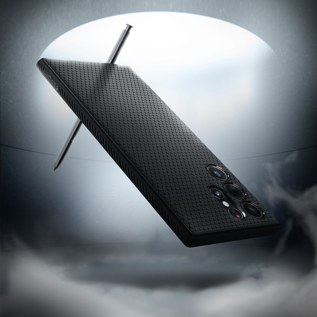 Чохол Spigen Liquid Air для Samsung Galaxy S22 Ultra Matte Black