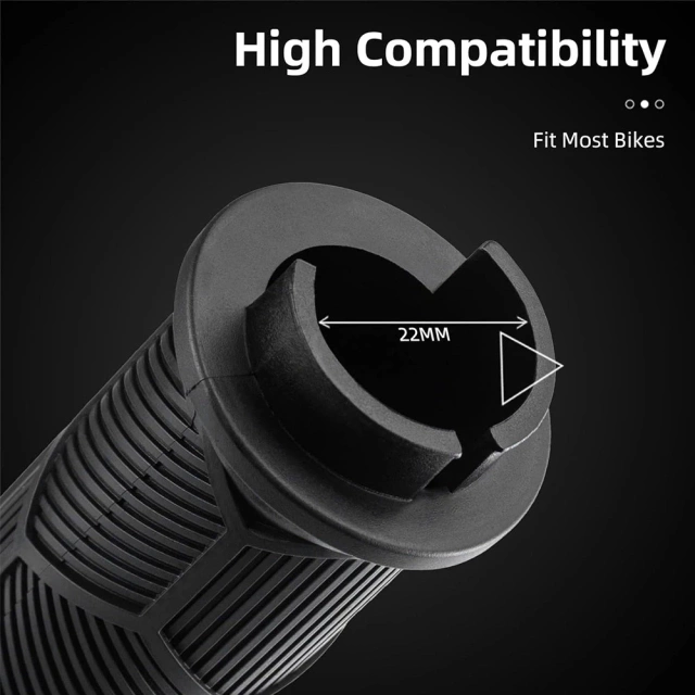 Rockbros 40720007001 Fahrradgriffe mit Reflektor – Schwarz