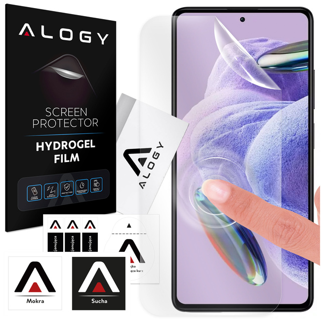Hydrogel-Film für Xiaomi Redmi Note 8/ 8T/ 8 Pro/ 9/ 9S/ 10/ 10 Pro/ 11/ 11S/ 12/ 12 Pro Handy-Displayschutz Alogy Hydrogel-Film