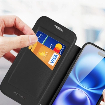 Etui do iPhone 17 Dux Ducis Skin X Pro Portfel MagSafe Czarny