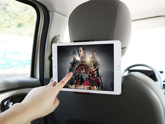 Uchwyt samochodowy na zagłówek Alogy do tabletu telefonu Czerwony