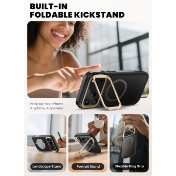 Etui Supcase Ares Flip Mag MagSafe do iPhone 17 Pro Max Desert Gold