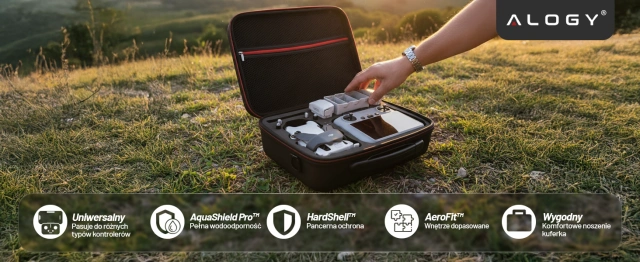 Чохол для DJI Mini 4 Pro / DJI Mini 3 Pro / Mini 3 Drone Hard with Strap Hard Case Alogy Black