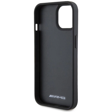Kožené puzdro s reliéfnymi líniami AMG pre iPhone 15