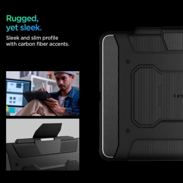 Etui Spigen Rugged Armor „Pro“ pro Apple iPad Pro 13 7/2024 černý
