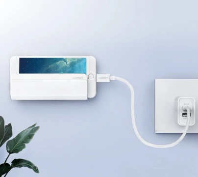 UGREEN wall holder smartphone charging stand white (30394)