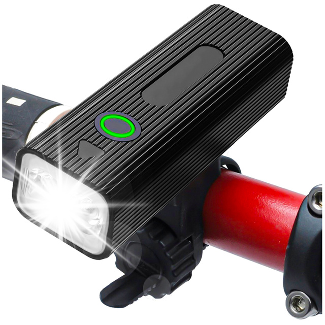 Bicycle Light Front LED Front Light Bicycle Lighting Waterproof IPX5 Alogy P12 Bike Light Black