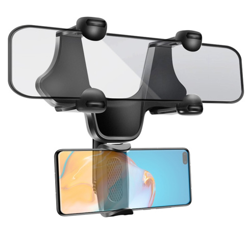 Alogy rearview mirror car phone holder Black