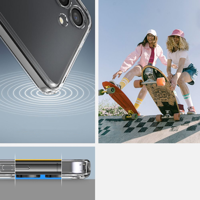 Чохол для Samsung Galaxy S24 Plus Spigen Ultra Hybrid Case, прозора задня кришка, Crystal Clear Glass