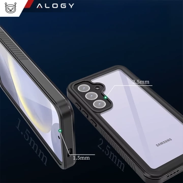 Etui Wodoodporne Alogy HydroArmor™ IP68 Case z przezroczystym tyłem Pancerna obudowa 360 do Samsung Galaxy S24​ FE