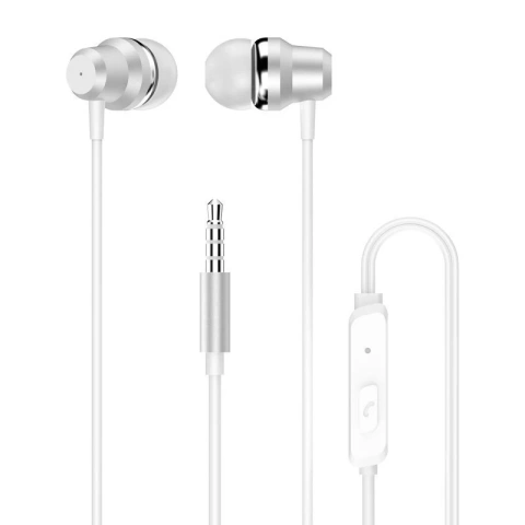 Sluchátka do uší Dudao s dálkovým ovládáním a mikrofonem 3,5 mm mini jack bílý (X10 Pro bílý)