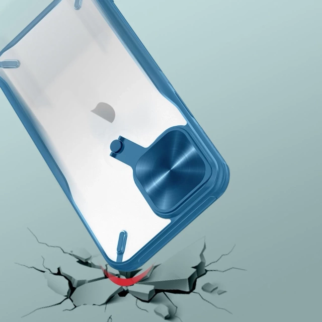 Nillkin Cyclops Case Odolné puzdro s krytom fotoaparátu a skladacím stojanom pre iPhone 13 Pro čierne