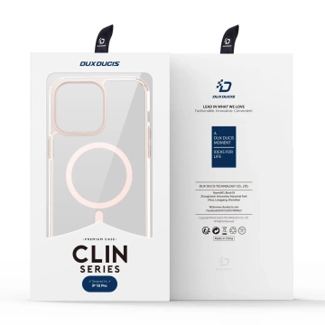 Dux Ducis Clin2 etui iPhone 14 Pro magnetyczny pokrowiec MagSafe różowe
