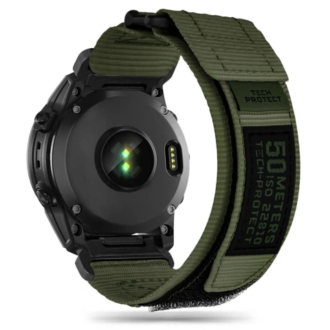 Нейлоновий ремінець Scout Pro для Garmin Fenix 5 / 6 / 6 pro / 7 Green