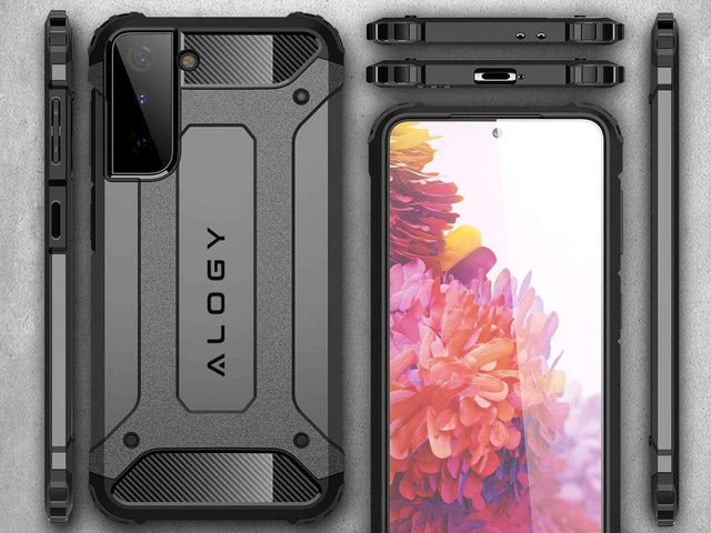Alogy Hard Armor Hülle für Samsung Galaxy S21 Plus grau