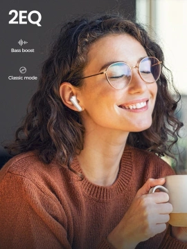 Bezdrôtové slúchadlá Joyroom Funpods Series JR-FB3 Bluetooth 5.3 TWS – biele