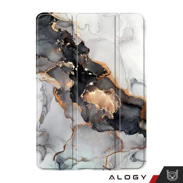 Glass Case for Apple iPad 10.9 gen 10 2022 Tablet Case Alogy Book Case Cloudy Marble Marble