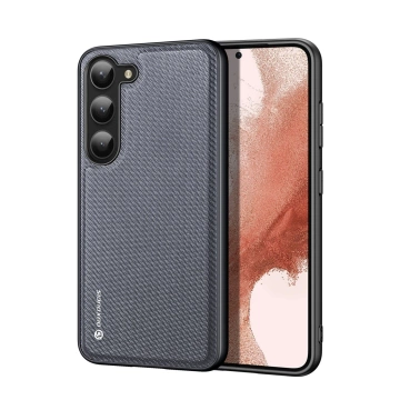 Ochranné pouzdro Dux Ducis Fino pro kryt Samsung Galaxy S23 se silikonovým rámečkem šedé barvy