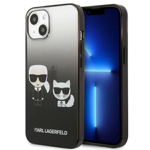 Karl Lagerfeld KLHCP13STGKCK iPhone 13 mini 5,4" hardcase czarny/black Gradient Ikonik Karl