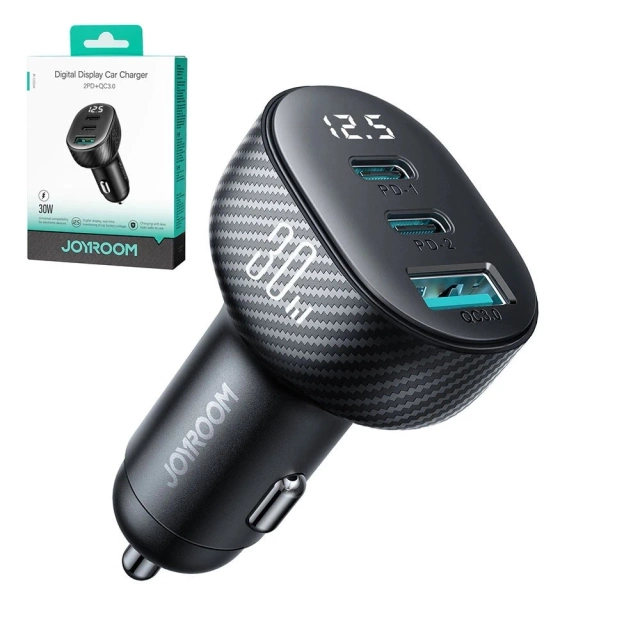 Joyroom JR-CCD04 Car Charger 30W 2×USB-C