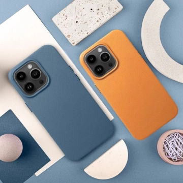 Kožené pouzdro Mag Cover kompatibilní s MagSafe pro Apple iPhone 15 Pro Max modré