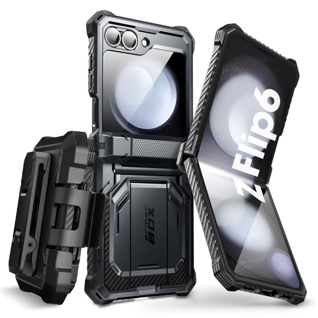 Etui Supcase IBLSN ArmorBox pro Samsung Galaxy Z Flip 6 Black