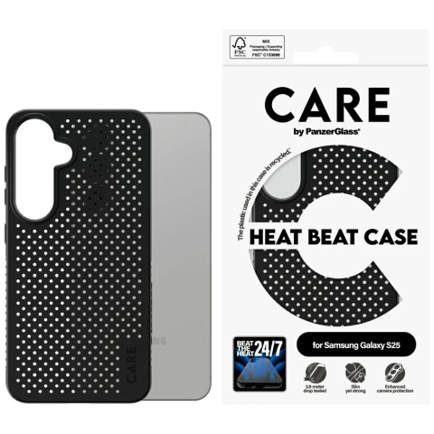 Чохол CARE для Samsung Galaxy S25 від PanzerGlass Feature Case чорний