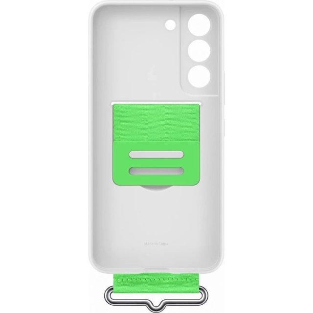 Силіконовий чохол Samsung Silicone Rubber Silicone Cover Case для Samsung Galaxy S22 білий (EF-GS901TWEGWW)