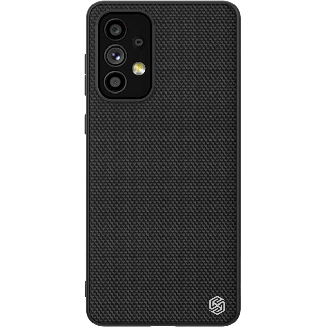 Nillkin Textured Case odolné vyztužené pouzdro s gelovým rámem a nylonem na zadní straně Samsung Galaxy A73 černé