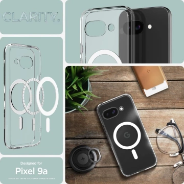 Чохол для Google Pixel 9a Spigen Ultra Hybrid MagSafe Clear/White
