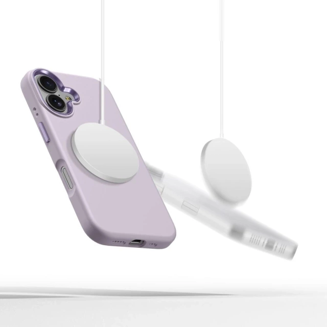 Etui für iPhone 16 Tech-Protect Silikon Pure MagSafe Mauve