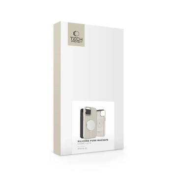 Etui do iPhone 15 Tech-Protect Silicone Pure MagSafe Latte