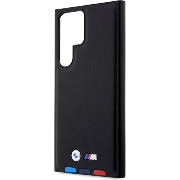 Чохол BMW BMHCS23L22PTDK для Samsung Galaxy S23 Ultra S918 Leather Stamp Tricolor чорний/чорний