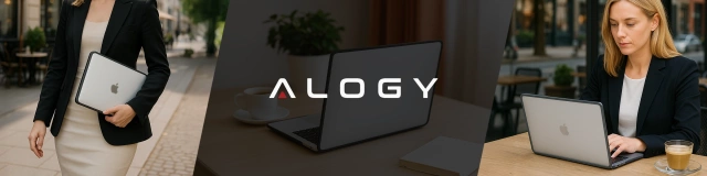 Etui ochronne do Apple Macbook Air 13 13.3" - 2018-2020 (M1 A2337/A2179/A1932) Alogy MatteGuard™ obudowa Matowa Przezroczysta Biel z czarną ramką