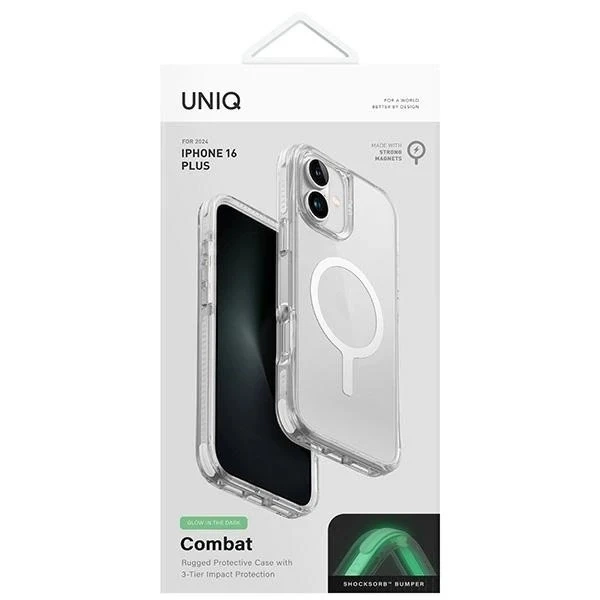 Etui do iPhone 16 Pro UNIQ Combat MagSafe Białe ShockSorb™
