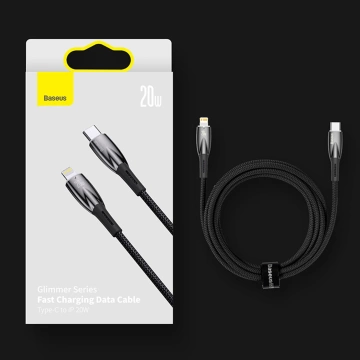 Baseus Glimmer Series Fast Charging Cable USB-A - USB-C 100W 480Mbps 2m чорний