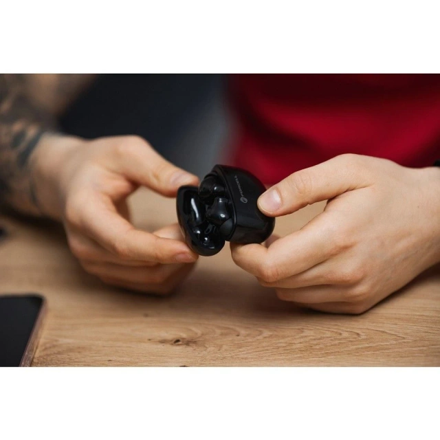 Słuchawki bezprzewodowe douszne Forcell F-Audio TWS Clear Sound czarne Black