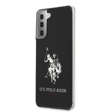 Puzdro na telefón US Polo Shiny Big Logo pre Samsung Galaxy S21 black/black