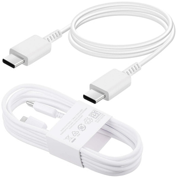 Original Samsung USB-C to USB-C Cable EP-DW767 for Charging 1.8m 3A 25W / 45W White