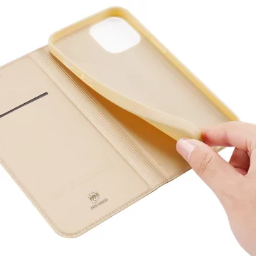 Dux Ducis Skin Pro Holster Flip Cover pre iPhone 13 Pro zlatý